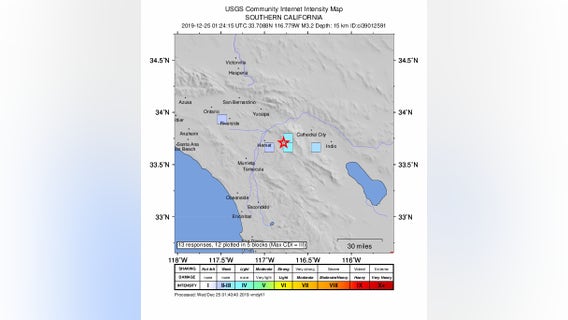 Preliminary 3.2 earthquake strikes near Idyllwild area