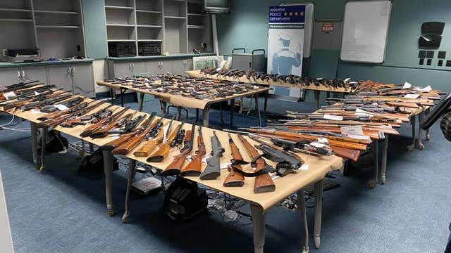 Over 150 guns seized by police from Anaheim home