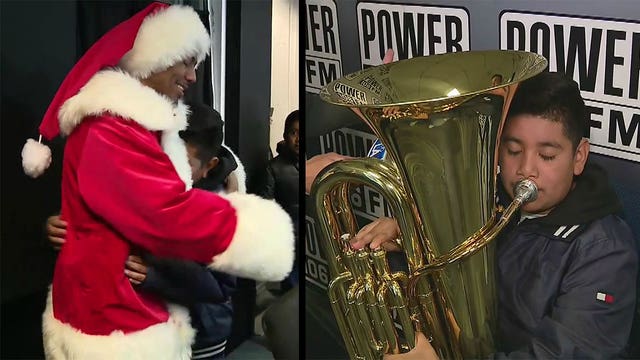 Nick Cannon, Power 106 make Christmas wish come true for local 12-year-old boy