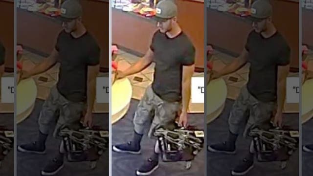 Police searching for man with ‘devil face’ tattoo who stole lingerie from store in Brea