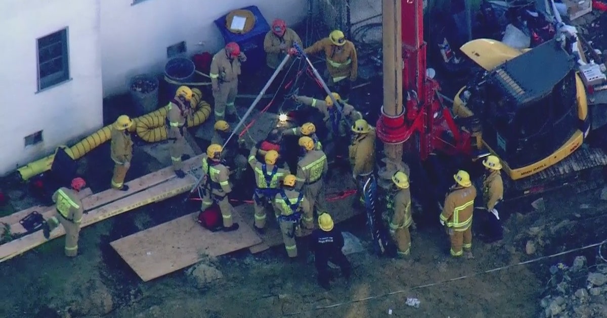 Firefighters rescue man who fell into 50-foot trench in East Hollywood ...