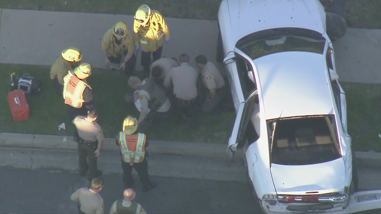 Pursuit Ends In Crash, Suspect In Custody In La Puente