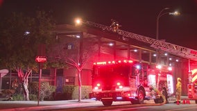 Firefighters quickly knock down blaze at Alhambra High School