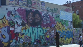 Fans paint murals around Los Angeles to honor Kobe Bryant