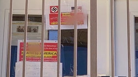 Posters containing racial slurs, swastika, 'Death to America' found taped to Calabasas condo