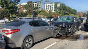 Six people injured during nine-car collision in Mission Viejo