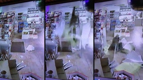 Police ask for public’s help nabbing ‘not so graceful burglar’ seen on video falling from ceiling