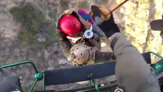 Rescue team airlifts injured hiker who fell 40 feet from Bailey Canyon