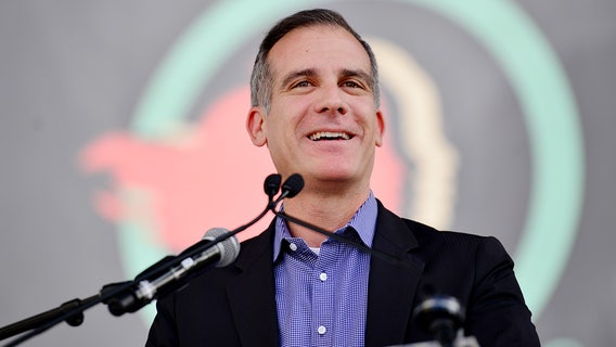 Garcetti says Los Angeles will partner with feds to address homelessness