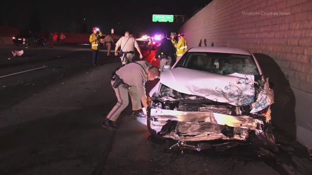 Man killed in multi-vehicle crash on 91 Freeway in Long Beach