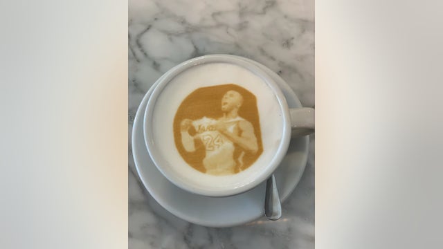 Restaurant in Ventura, California honors Kobe Bryant with unique cup of coffee