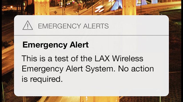 LAX to test emergency mobile alert system at 10 a.m. Wednesday