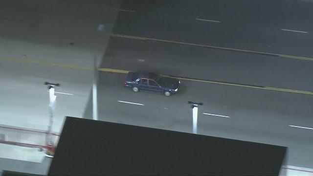 Pursuit suspect ditches car, runs into Commerce Casino