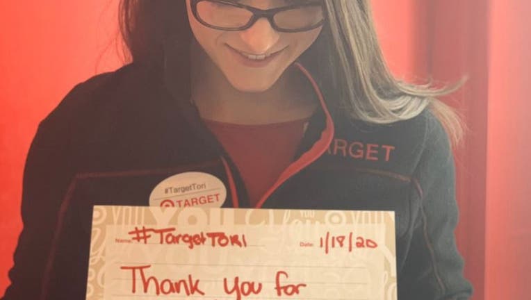 A GoFundMe set up for Tori Perrotti raised more than $30,000 after a Target customer tried to shame the store manager her over her refusal to sell him a mistakenly-priced toothbrush. (GoFundMe)