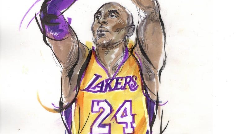 Kobe Bryant Pencil Drawing  Celebrity drawings Celebrity artwork Kobe  bryant
