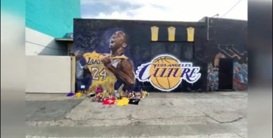 Kobe, Lakers & Dodgers murals in Los Angeles