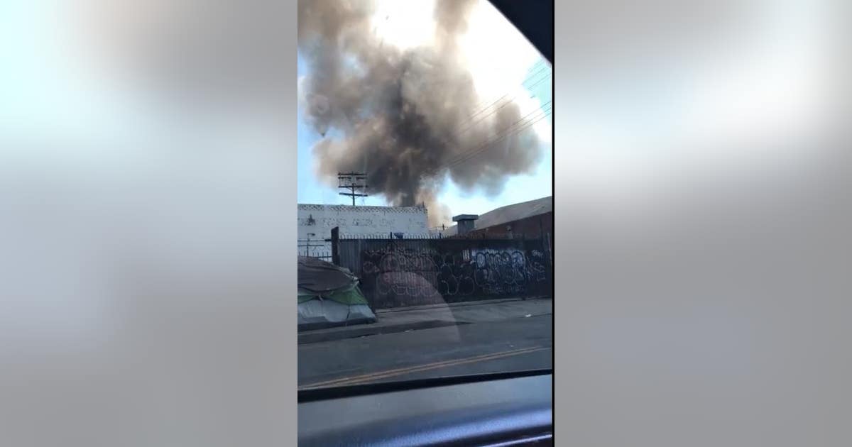 Three people injured after fire erupts at downtown LA building | FOX 11 ...