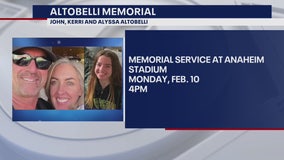 Memorial service scheduled for Altobelli family who died in helicopter crash with Kobe Bryant