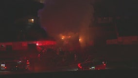Massive fire destroys auto repair shop in Carson