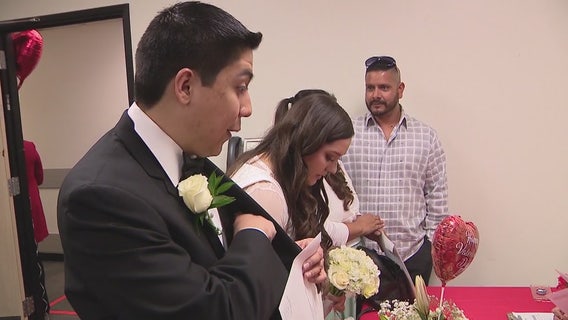 L.A. County Registrar’s Office filled with happy couples eager to tie the knot