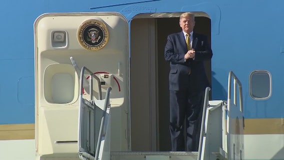 Road closures due to President Trump's Los Angeles visit Tuesday