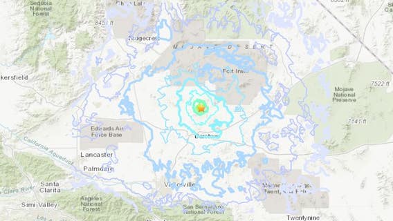 Preliminary 3.9-magnitude earthquake strikes near Barstow
