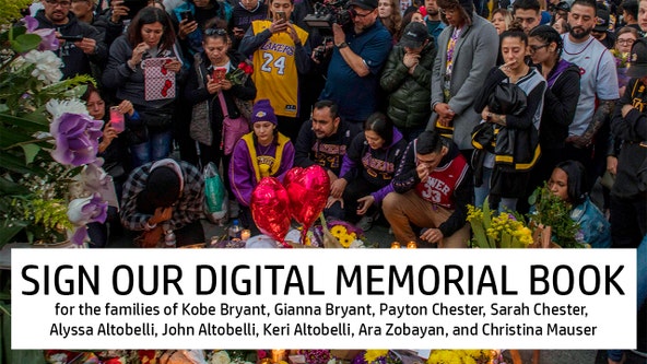 Sign our digital memorial book for the families impacted by the Calabasas helicopter crash