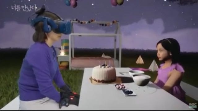 Virtual reality helping grieving people connect with lost loved ones