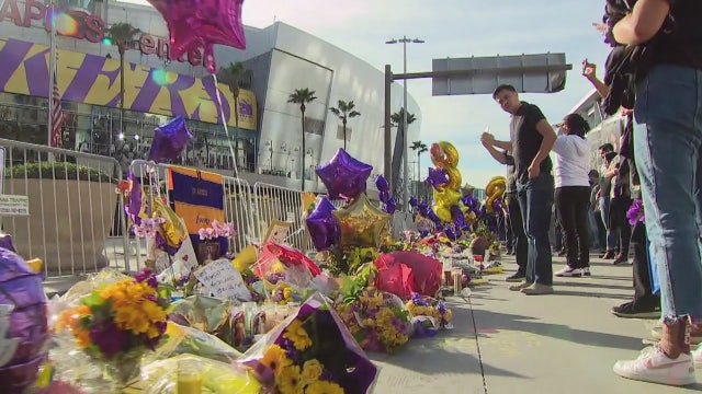 Kobe Bryant fan memorial around Staples Center to be dismantled Monday