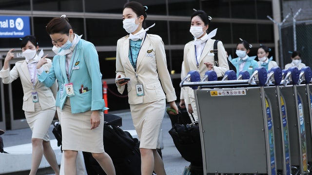 Flight attendant diagnosed with coronavirus posed no threat to public while in LA, public health department says