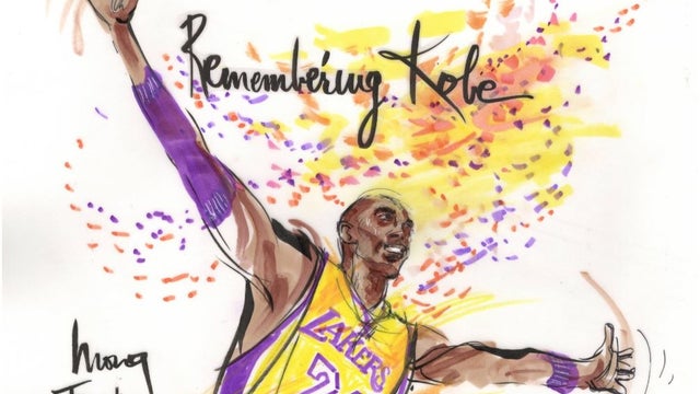 Remembering Kobe Bryant in beautiful sketch - one year after his death