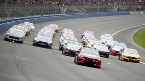 NASCAR salutes retiring Jimmie Johnson at his last Fontana race with epic parade lap