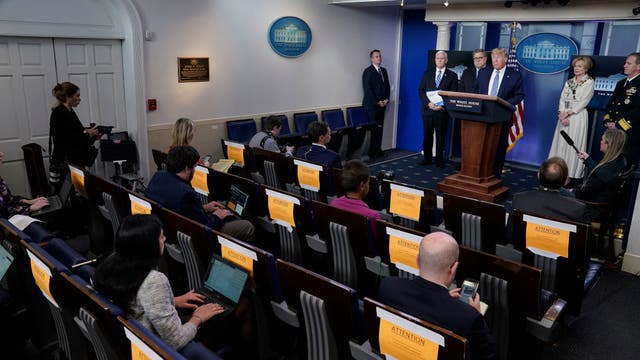 Trump signs order prohibiting medical supply hoarding, says FEMA distributing millions of masks
