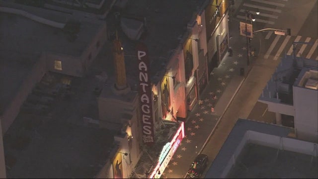 Pantages Theater's iconic sign gets face light