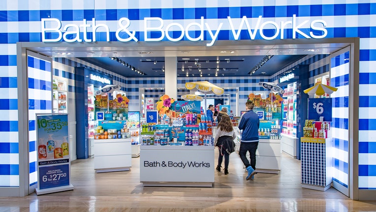 Bath & Body Works store entrance in mall: Store known for