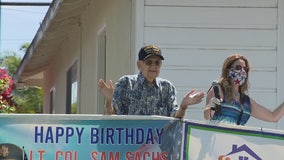 Pandemic Party: World War II veteran turns 105 and gets special birthday celebration