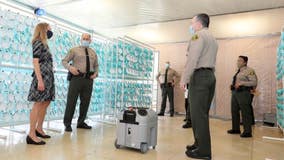 LA County Sheriff's Department opens N95 mask decontamination center