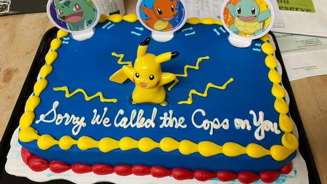 Neighbor sends Pokemon-themed apology cake after calling police on mom, daughter playing Pokemon Go
