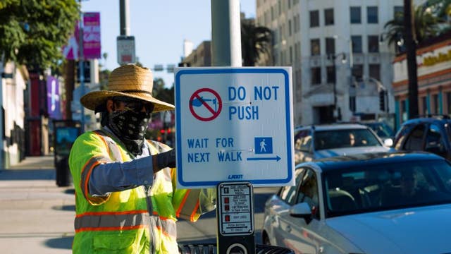 City deactivates pedestrian push signals in some LA neighborhoods, adds new touch-free feature