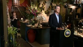 California governor showcases reopened florist shop just ahead of Mother's Day