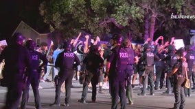 Nine arrests made after George Floyd protest turns violent: Fontana PD