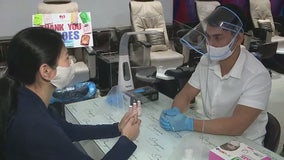 Nail salon adding partitions between pedicure, manicure stations to make customers feel safe