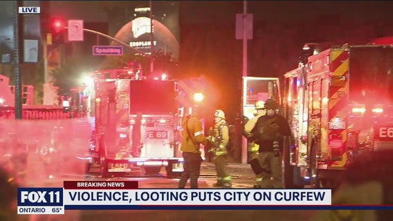 Police vehicles attacked in Beverly Hills, Rodeo Drive store looted