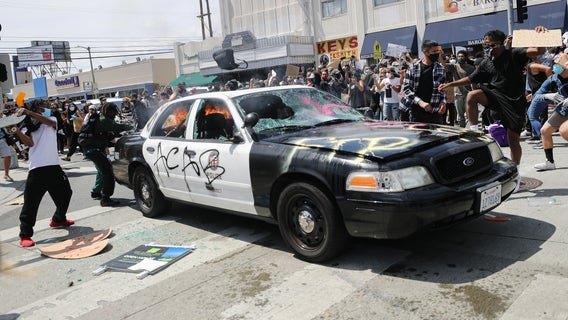 Countywide curfew issued after violent unrest throughout parts of LA