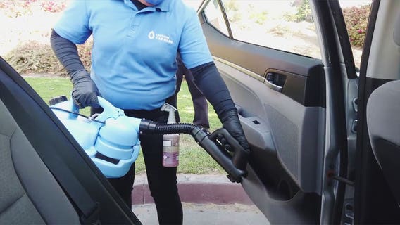 Car wash using disinfecting fog as extra layer of sanitation to help keep customers, employees safe