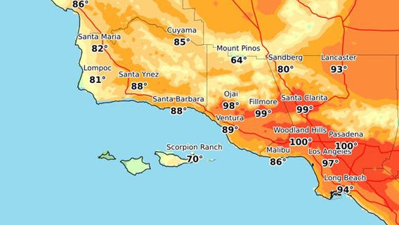 Heat wave brings triple-digit temperatures to parts of SoCal