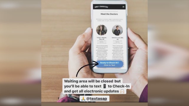 TextAsap helps keep waiting rooms empty in effort to maintain social distancing
