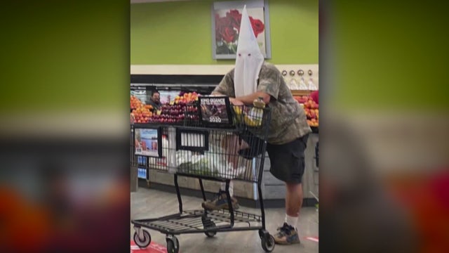 'Sad reminder of intolerance': California man wears KKK hood while grocery shopping