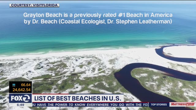 Florida beach No. 1; only one California beach makes top 10 list