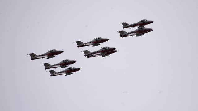 Crew member killed when Canadian jet crashes into neighborhood during flyover to boost morale